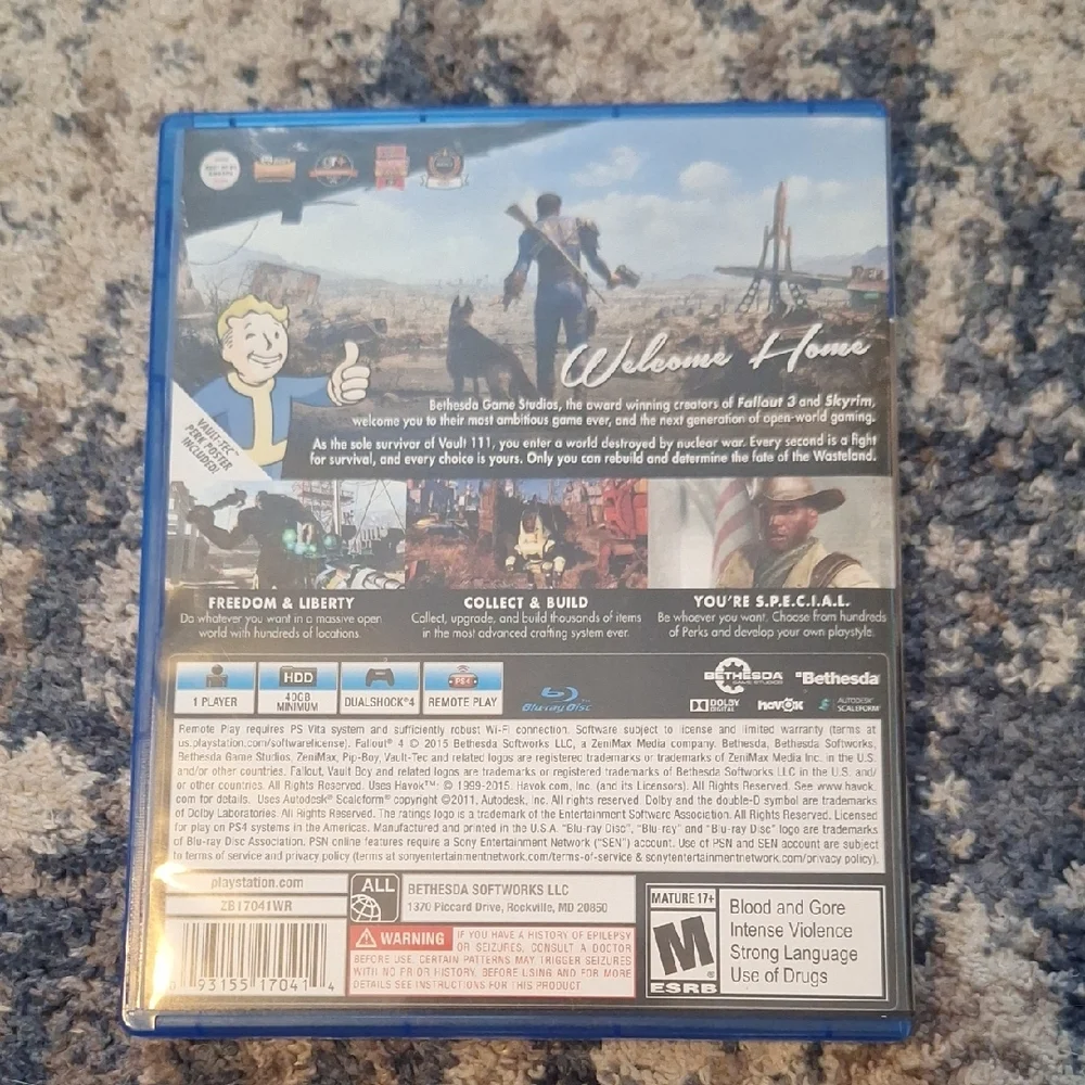 Fallout 4 for PS4 - Blue Case